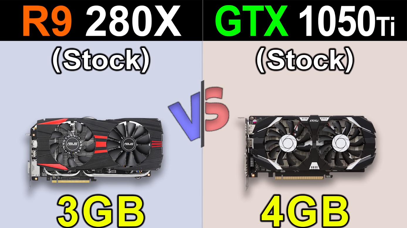 AMD一代神卡R9 280X如今还能有怎样的表现？实测对比GTX1050Ti