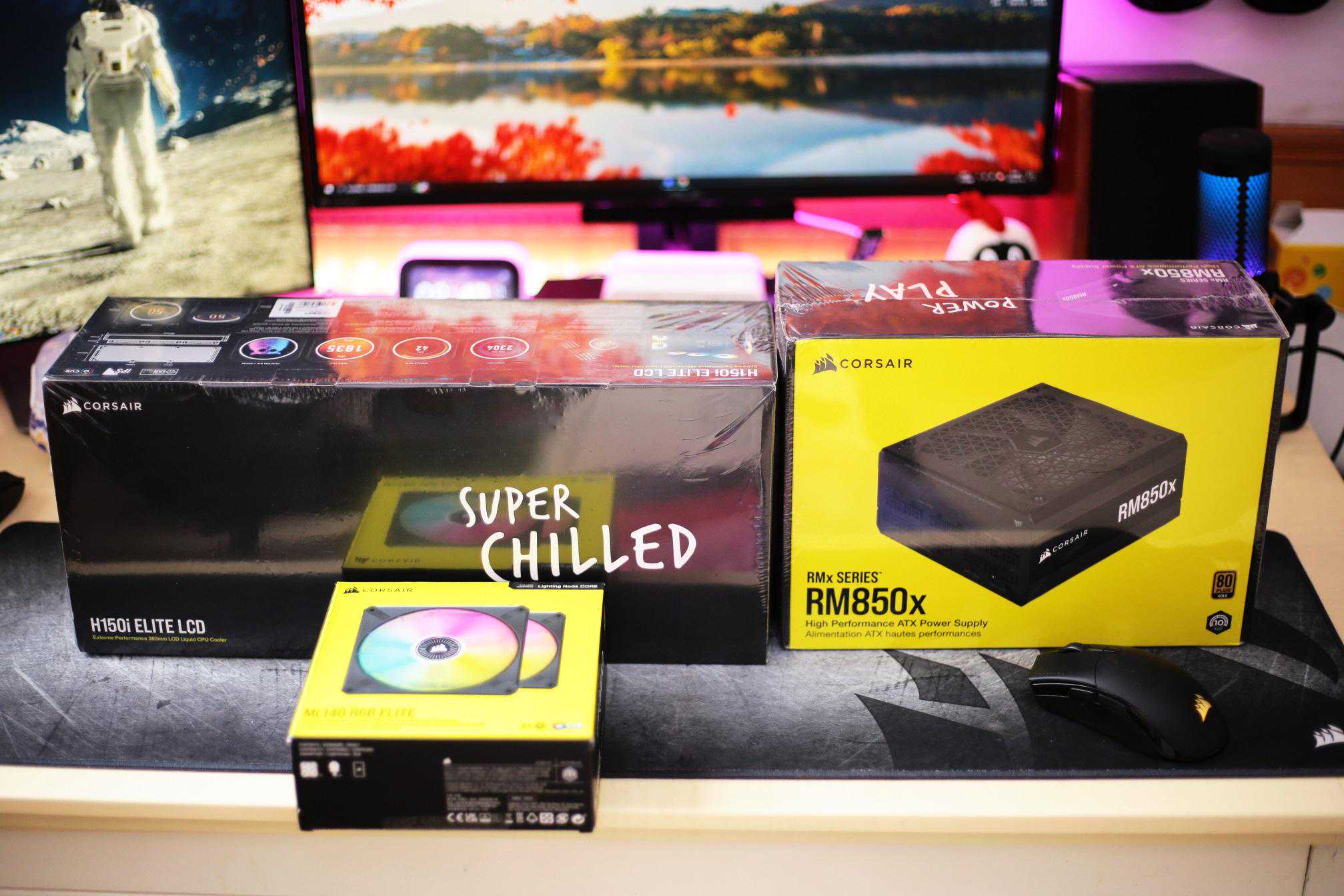 E3神教上水冷，好钢用在刀背上？海盗船H170i LCD+RM850x+ML140